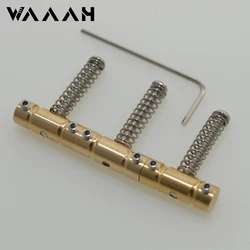 Vintage Style Electric Guitar Bridge Saddles Brass Material A Set of 3pcs For Go-toh Tlcaster Guitar Replacement