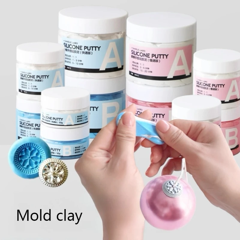 Diy Handcrafted Mold Hand-molded Silicone Clay Including Scoop/Quick-drying 5-10 Minutes Form/1:1 Mold-making Quick-drying Clay