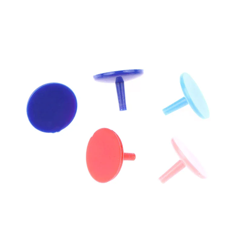 

50 шт./упак., портативные пластиковые плоские маркеры для мяча для гольфа круглой формы, разные цвета, аксессуары для гольфа