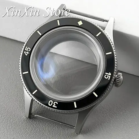 Titan 40 mm Retro First Year Fifty Seek Series Dykning Dubbelkupol Belagd AR Safirglas Klockboett För NH34 NH35 NH36 4R35 10 best sales titan nh35 - №3