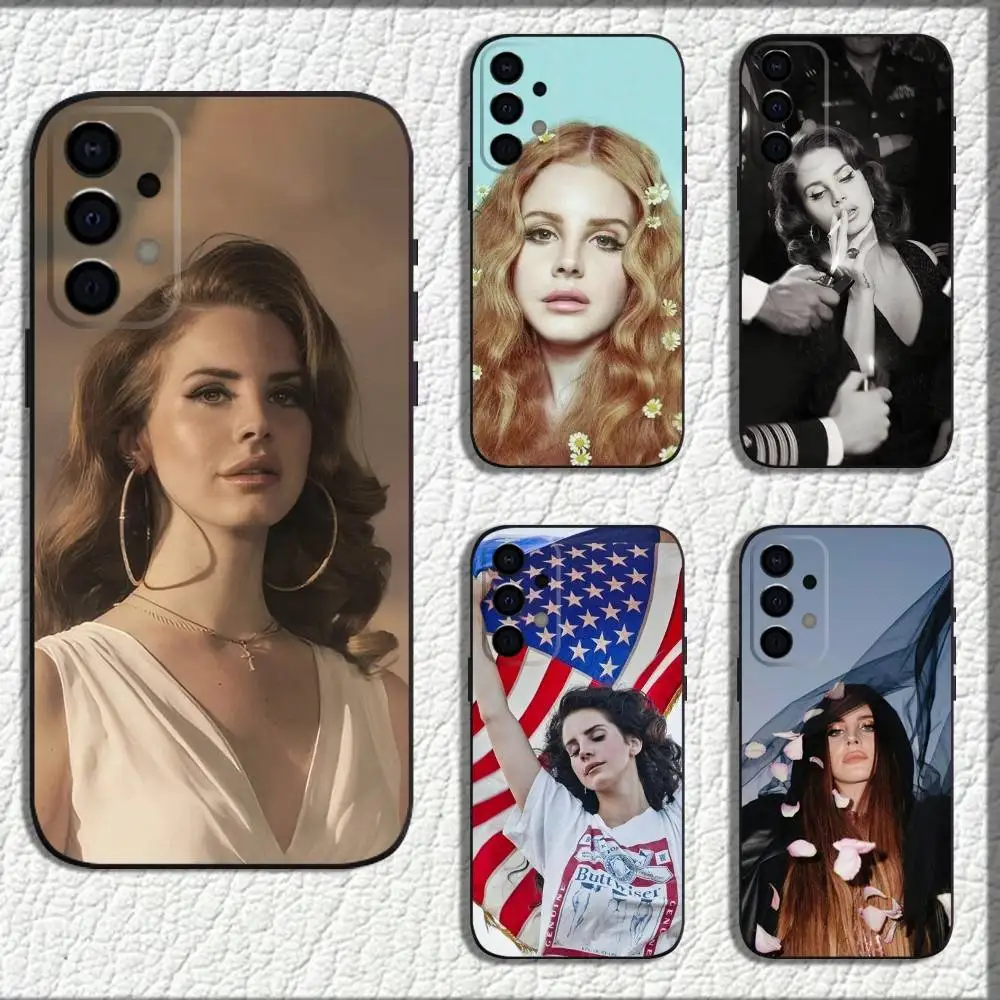 

L-Lana Singer Del Rey Phone Case For Samsung Galaxy A73,72,71,A52,51,40,41,A22,A32,31,A13,12,Note20 Soft Black Shell