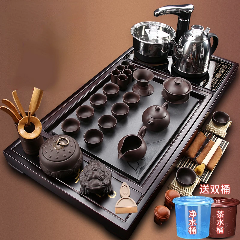 Tea Making Teaware Set Fully Automatic Integrated Living Room Tea Tray Full Set Kung Fu Tea Cup Teapot Tea Ceremony Tea Table