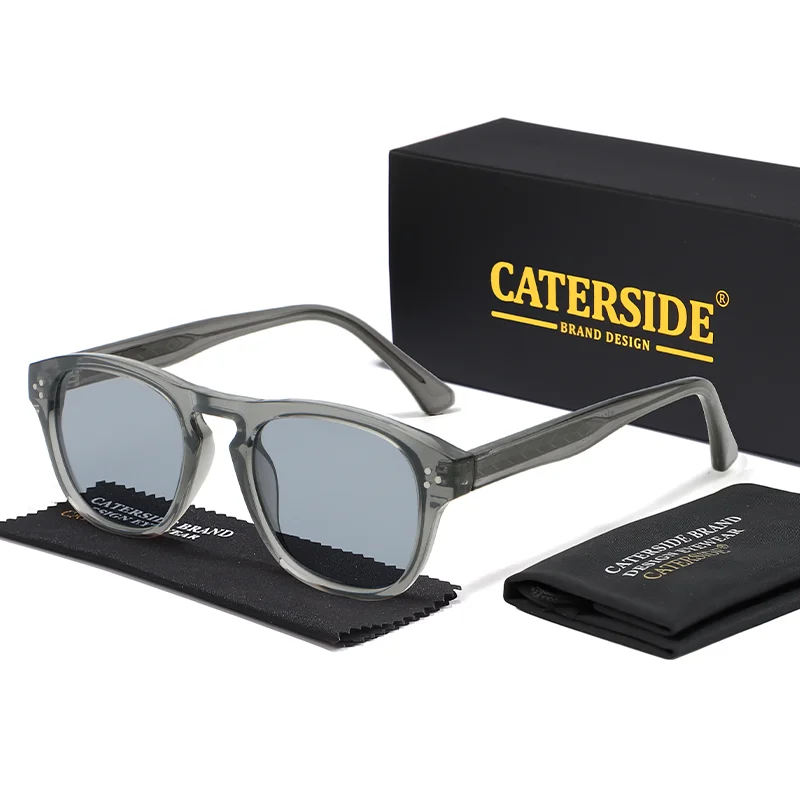 

CATERSIDE Fashion Retro Sunglasses man Personalized Design Square Sun Glasses Classic Business Driving Shopping Eyeglasses