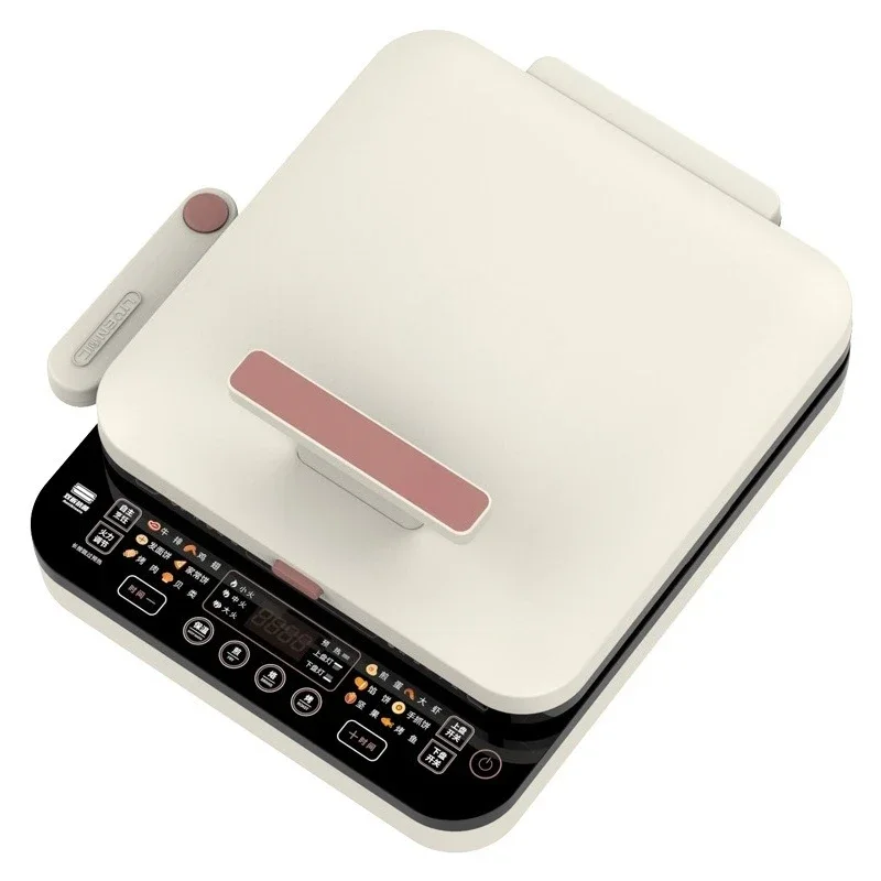 Deep Plate Electric Pancake Maker, Detachable Double Plates, Multifunctional Griddle & Frying Grill Machine