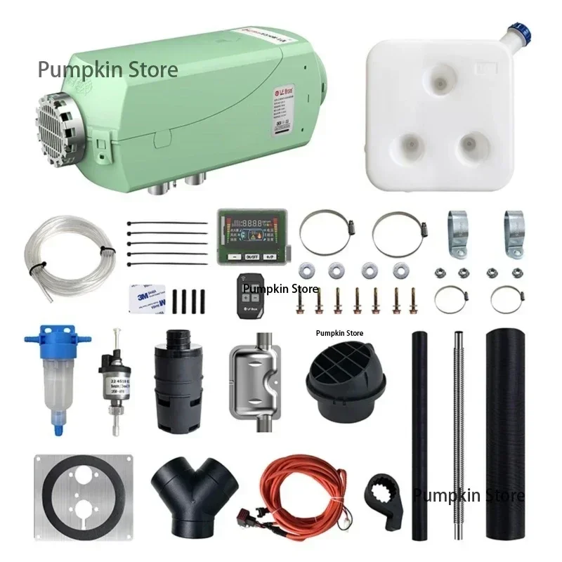 Riscaldatore d'aria a combustibile per parcheggio, riscaldamento diesel domestico montato su auto e unità integrata di ventilazione 12v24v