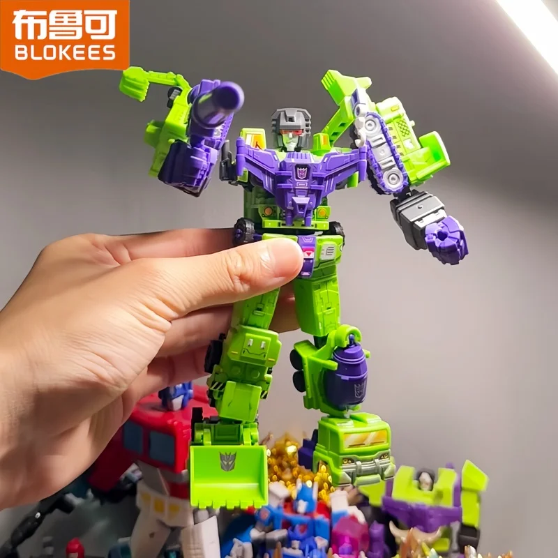 Hot Blokees Devastator Transformers Defender versión Devastator combinación juegos juguetes blindados broca accesorios soporte