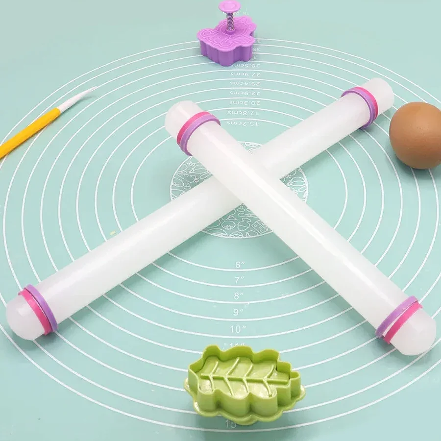 Non-Stick Fondant Rolling Pin for Cakes, 9-inch Pastry Roller for Fondant, Gum Paste, Dough & Cookie Making Baking Tool