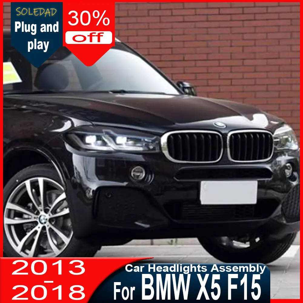 Car LED Headlights for BMW X5 F15 X6 F16 2014 2015 2016 2017 2018 LED new style DRL Dynamic Signal HeadLamp Headlamp Accembly