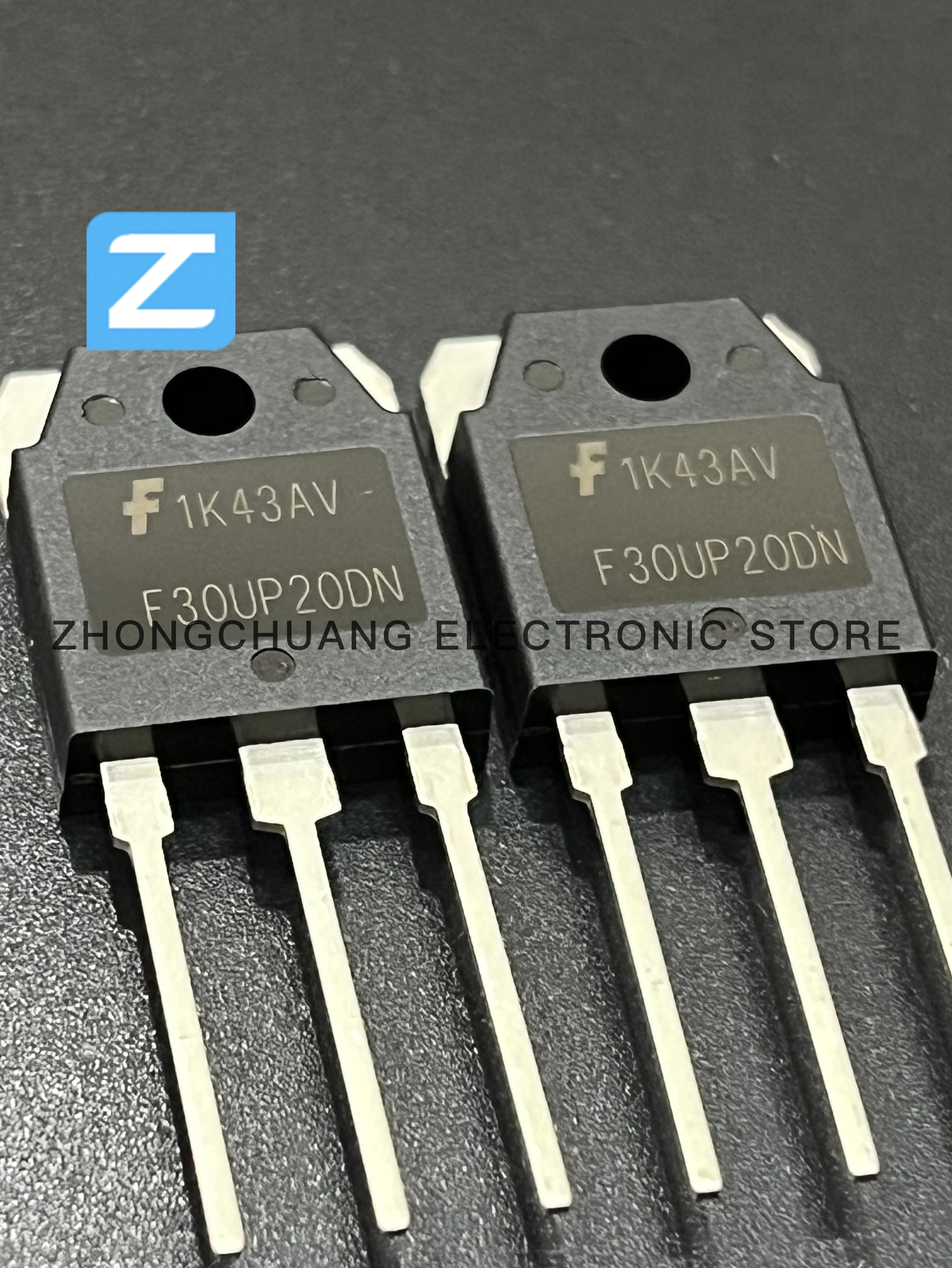 1-10PCS FFA30UP20DNTU F30UP20DN TO-247 200V 15A Ultrafast Recovery Power Rectifier new original