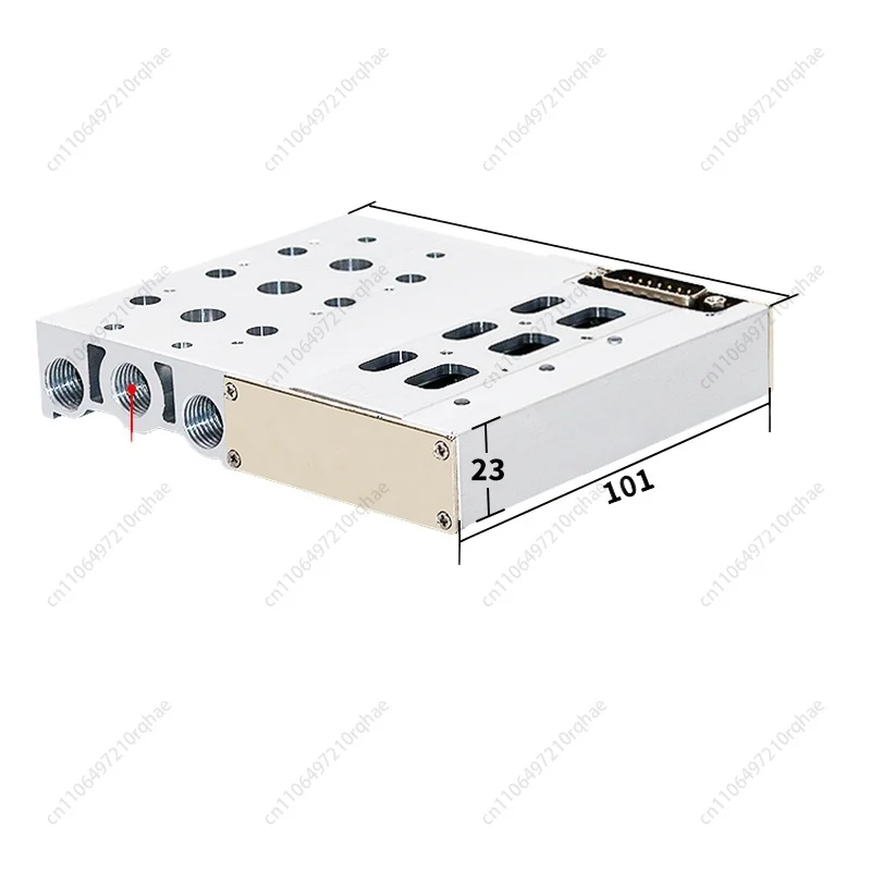 

Pneumatic Solenoid Bus Integrated Line Island 4V210-08 Bus Plate Valve Group 200M Hub DC24