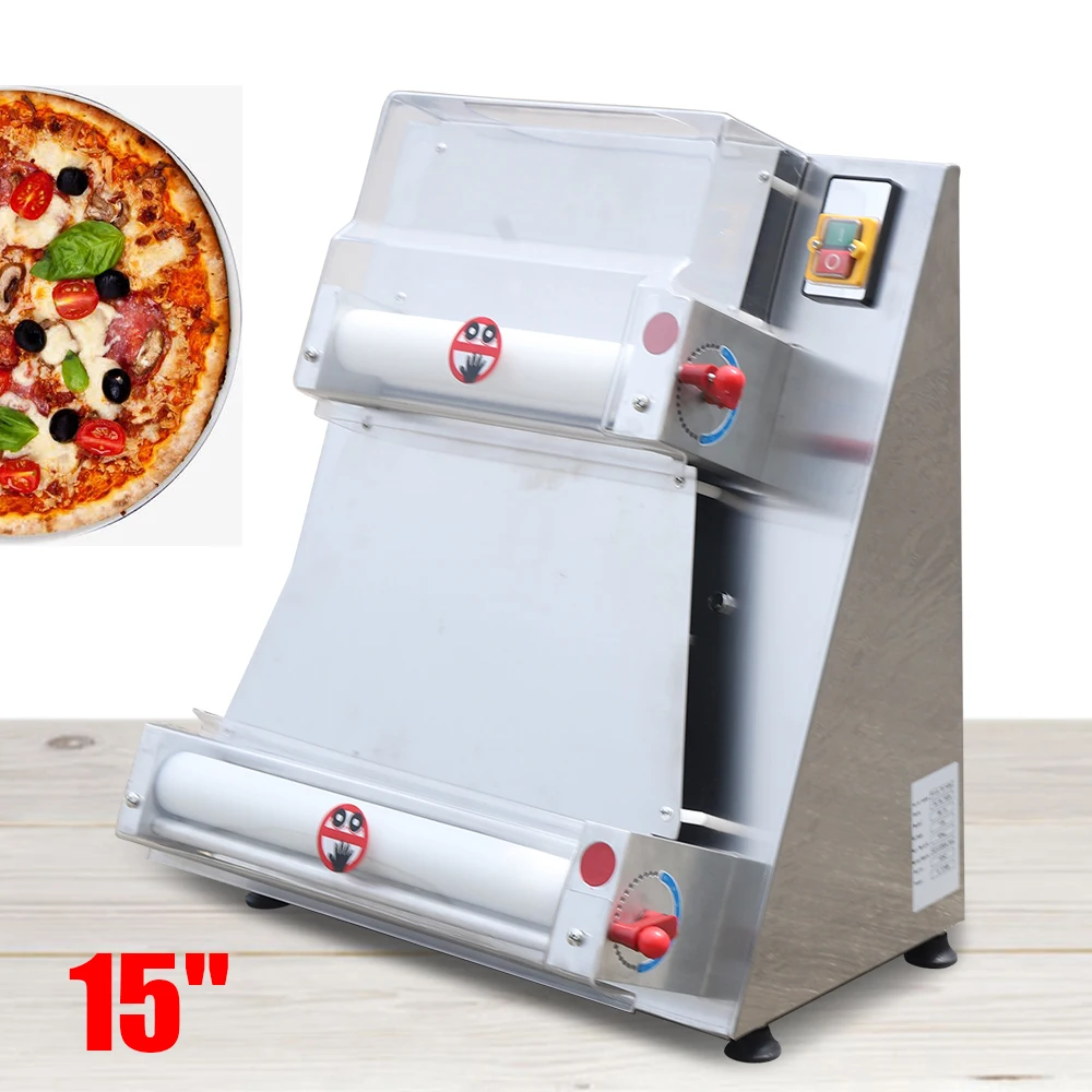 4-16 Inch Electric Commercial Table Pizza Making Rolling Machine Electric Pizza Dough Sheeter Pastry Press Making Machine 110V