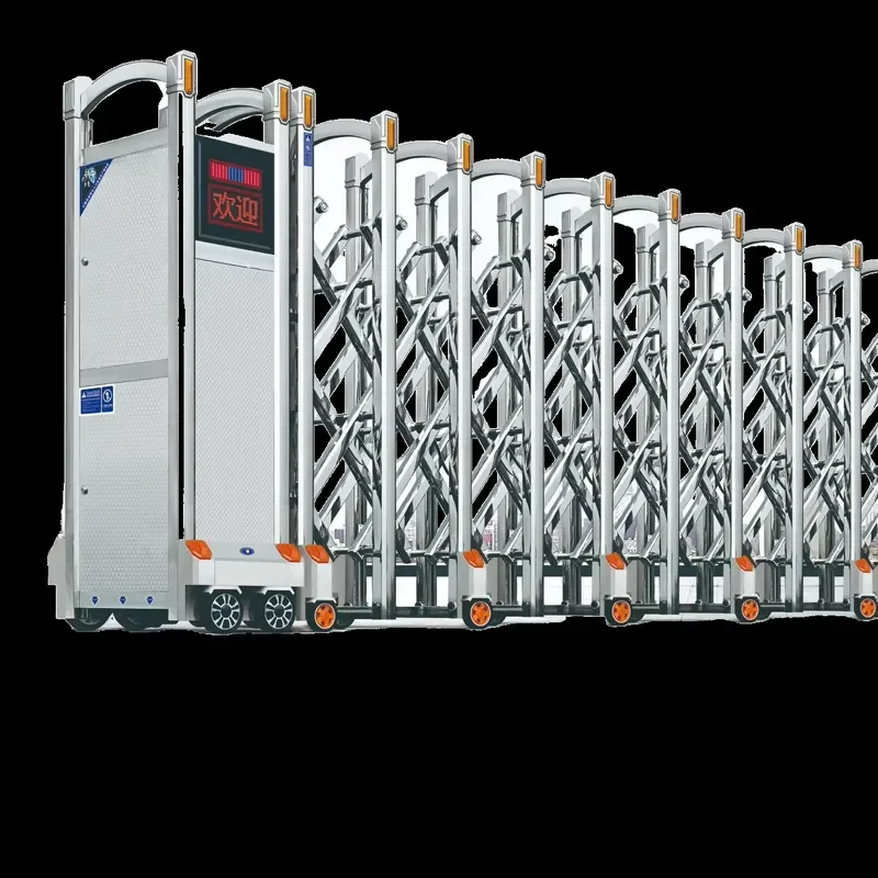 Automatic Modern Villa Industrial Hotel Retractable Gate Outdoor Security for Driveway Warehouse Electric Trackless Folding