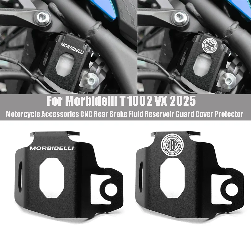 

New For Morbidelli T 1002 VX 2025 Motorcycle Accessories CNC Rear Brake Fluid Reservoir Guard Cover Protector T1002-VX T1002VX