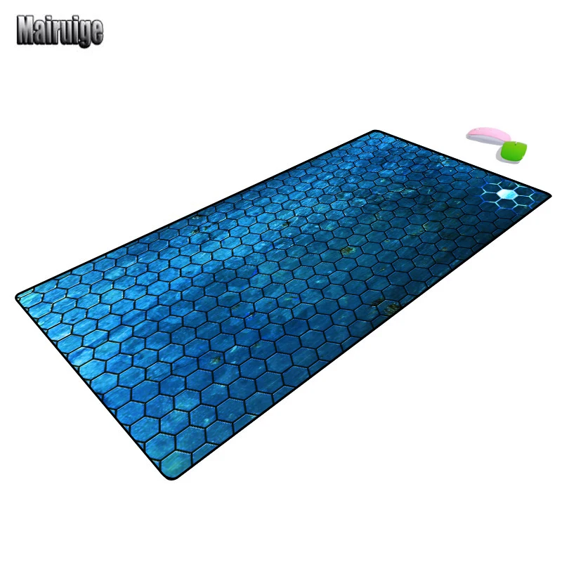 Mause Ped Gamer Digital Art Blue Computer Playmat Laptop Desk Mat Gaming Deskpad Gamer Room Decoration Table Mat Desktop Mat