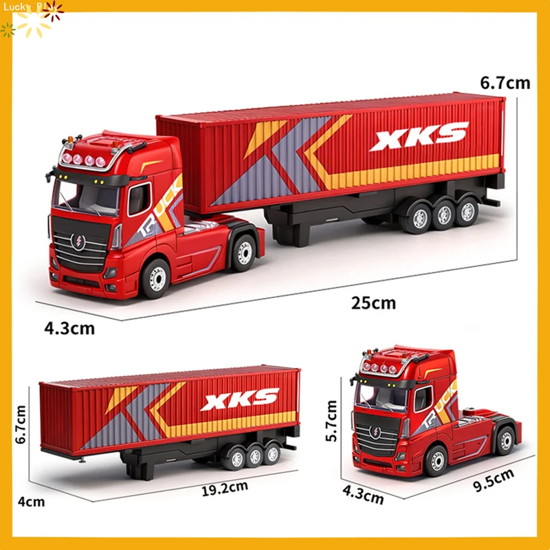 Wl Tech Xk Rc Container Truck 1:64 Scale Full Proportional Four Wheel Drive 2 4g Remote Control Drift Racing Model Truck
