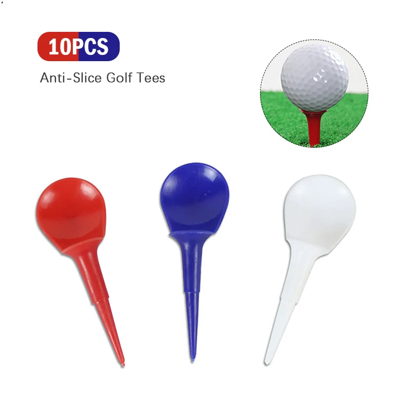 

10Pcs Plastic Anti-Slice Golf Tees Chair Shaped Tees 85mm Golf Tees Ball Nails