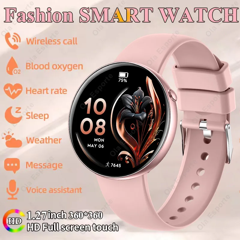 

Bluetooth Call Smart Watch New Women Fashion Watch Heart Rate Blood Oxygen Sleep Health Monitoring Multi-sport Modes Smartwatch