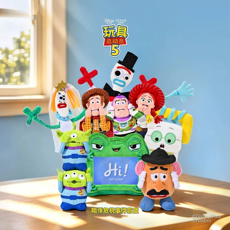 

Genuine TOPTOY Disney Pixar Toy Story 5 Companion Crisis Blind Box Woody Mini Figure Keychain Collectible Bag Charm Toy Gift
