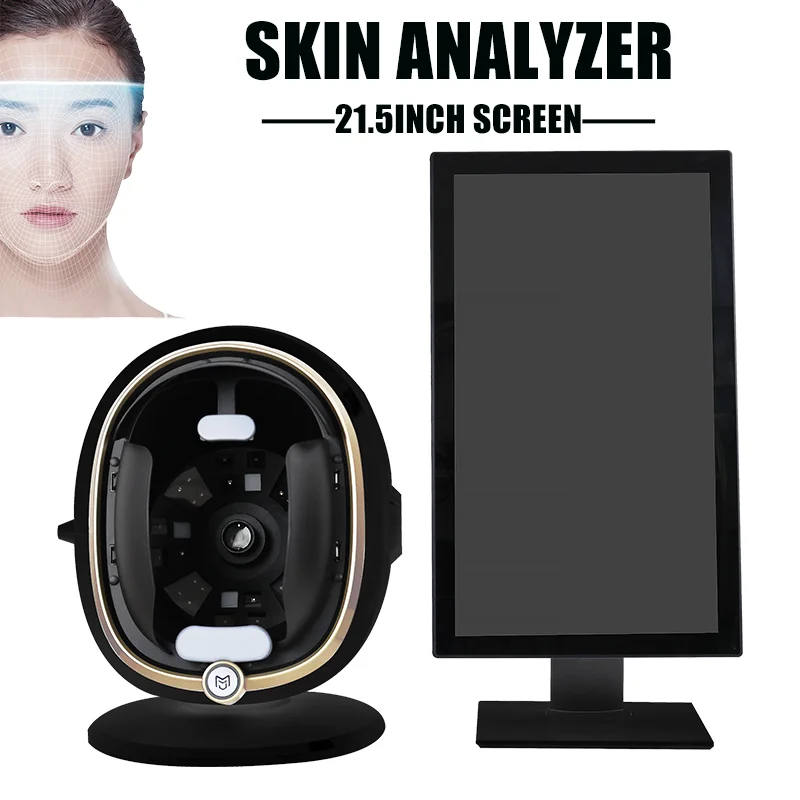 3D Skin Scanner Care Facial Analyzer 8 Spectral Imaging Technology Skin Analyzer Magic Mirror Portable Testing English Detector