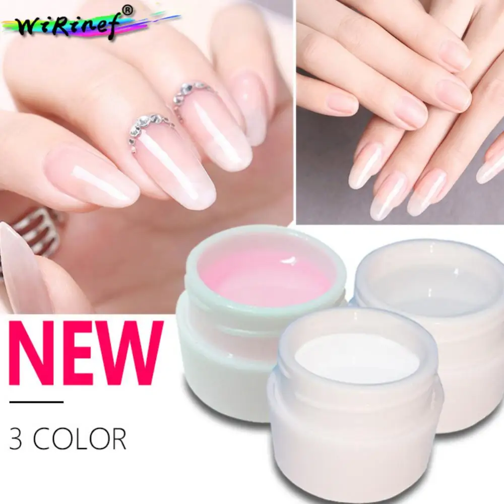 Gel d'extension d'ongles UV durable, facile à utiliser, construction rapide, résultats de salon professionnel, haute qualité, longue durée, auto-décrochage