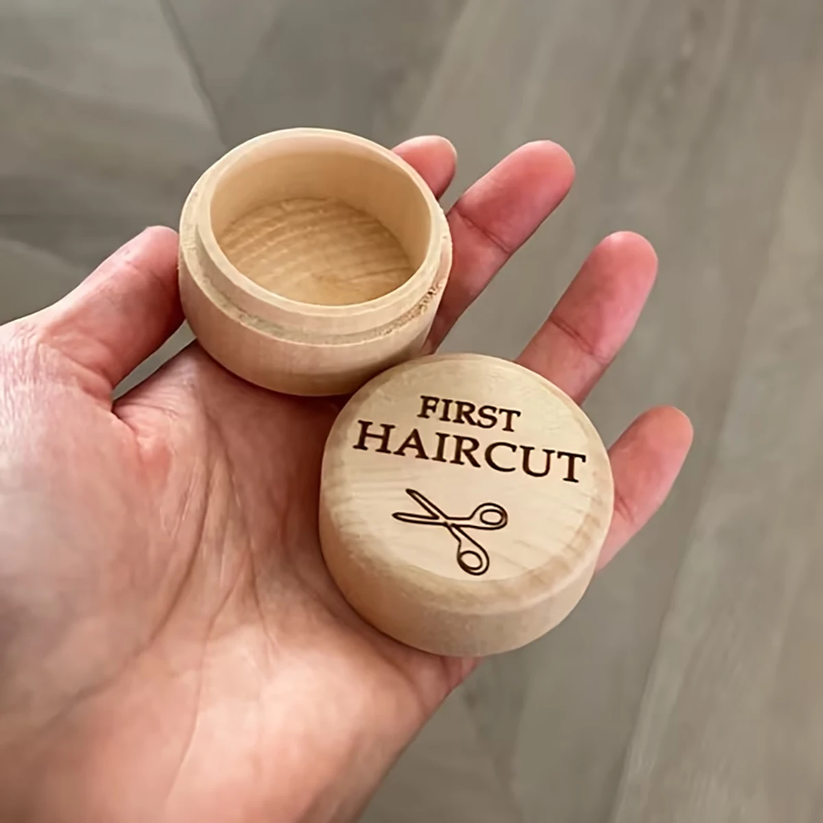Beech Wood Baby Fetal Hair Keepsake Box Portable Memory Storage Newborn Souvenir Gift Minimalist Lightweight Box for New Parents