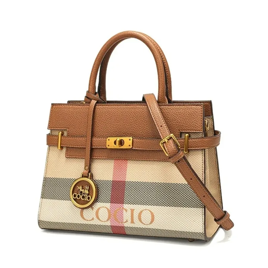 New checkered handbag Kelly bag fashion new women's bag hot new bag