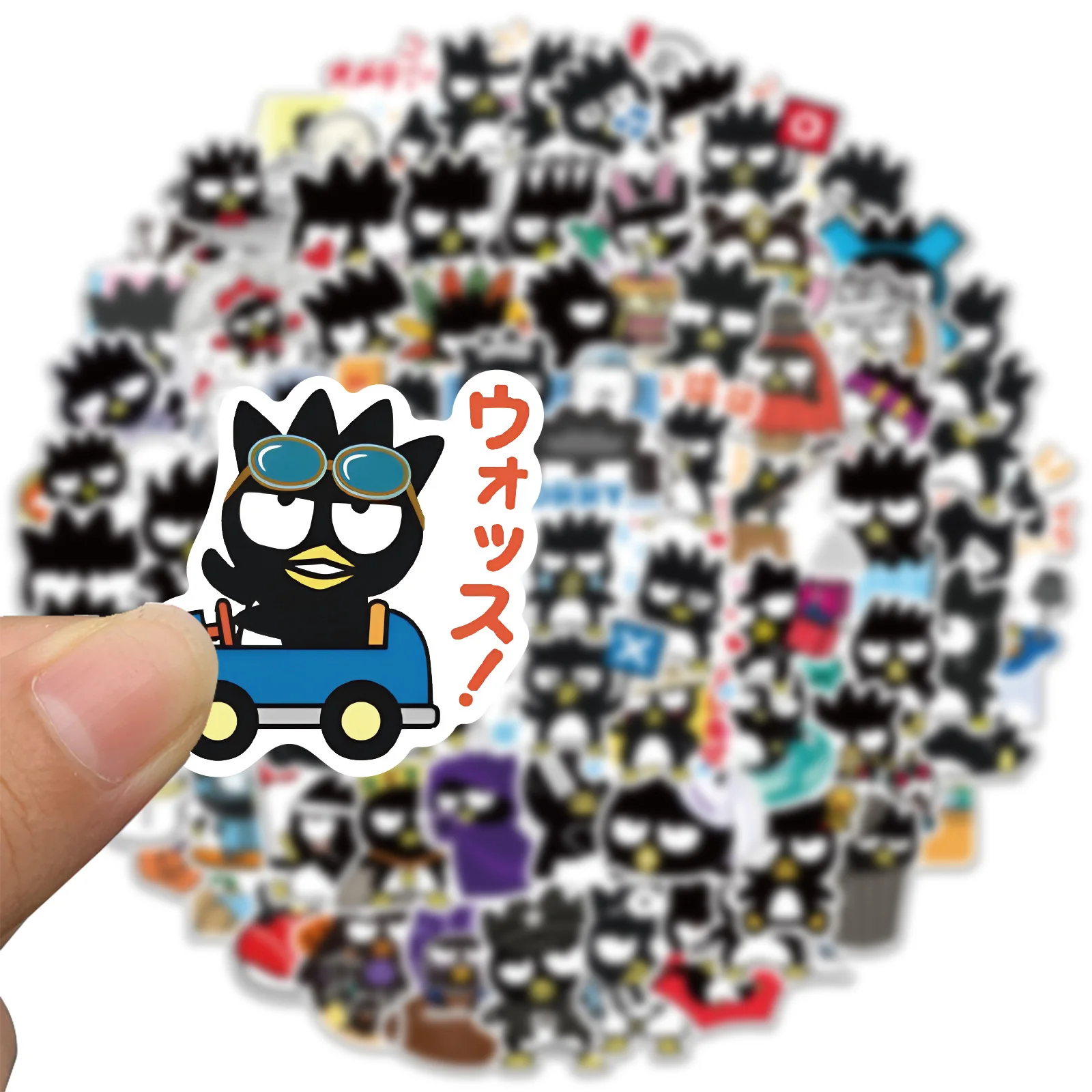 10/30/50/100PCS Funny Sanrio Cartoon BadBadtz Maru Stickers for Kids Toy Gift DIY Laptop Fridge Guitar Skateboard PVC Sticker