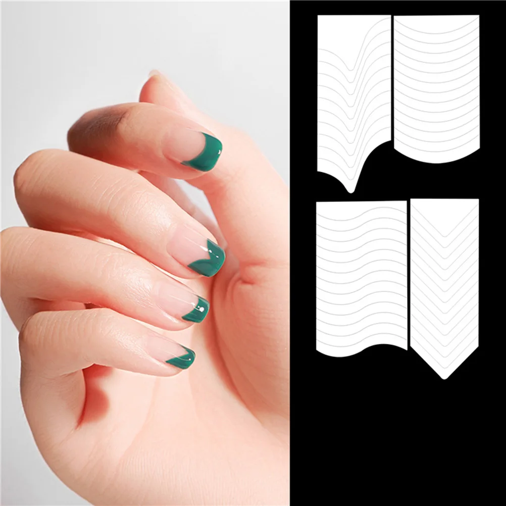 

3 Set French Nail Cover Nail Sticker Smile Line French Nail Cover (Each Set Includes 18 Kinds of Styles)