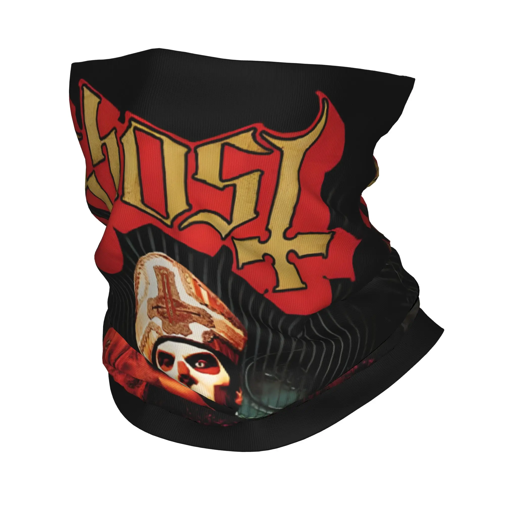 Custom G-Ghostes Winter Headband Neck Warmer Men Women Hiking Running Tube Scarf Heavy Metal Music Face Bandana Gaiter