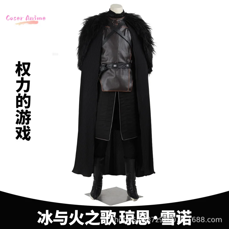 

Jon Snow Cosplay Costume Uniform Halloween Carnival Party Christmas Play Role Clothes Clothing
