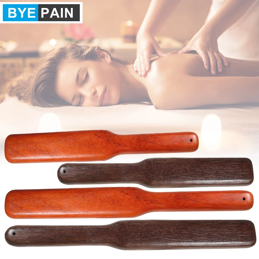 

BYEPAIN 1Pcs Guasha Wood Stick Tools Wooden Therapy Scraping Lymphatic Drainage Massager, Treatment Gua Sha Tools for Back Leg