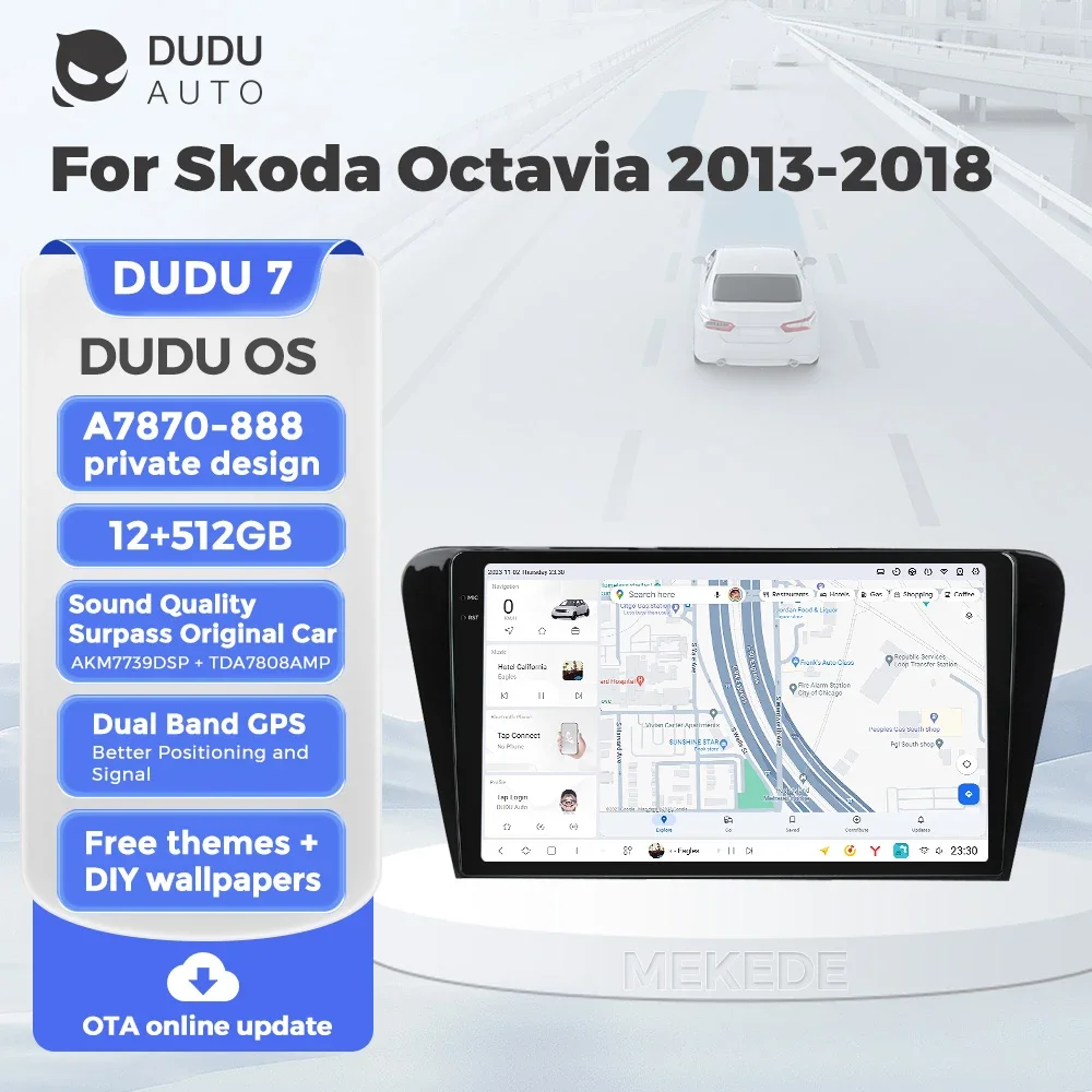 DUDU7 A7870 2Din Android Intelligent Systems Car Radio For SKODA Octavia 3 A7 2013 2014-2018