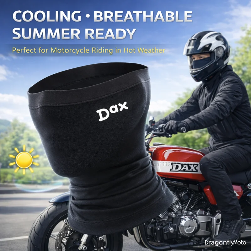 

FOR HONDA DAX125 ST125 ST 125 2022-2026 DAX Custom Logo Motorcycle Mask Summer Breathable Neck Scarf UV Protection