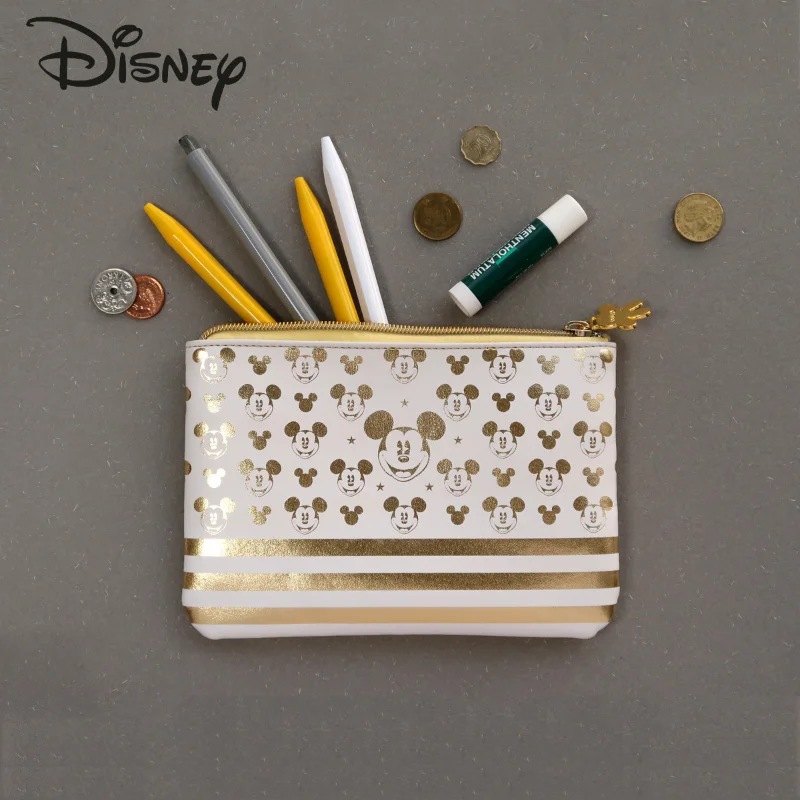 Disney Mickey Original New Cosmetic Bag Luxury Brand Fashion Lipstick Cosmetic Bag Multifunctional PU Portable Storage Bag