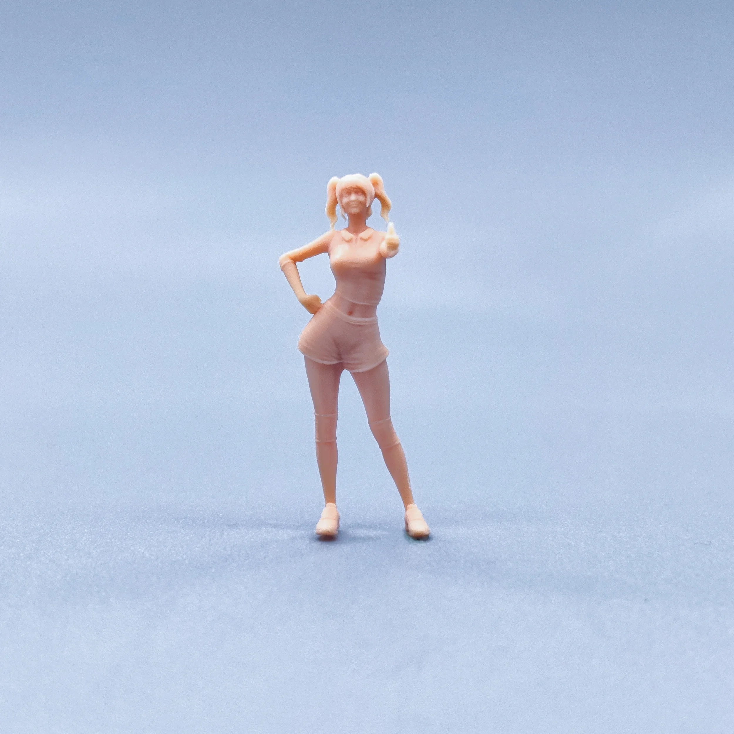 1/64 Beeldjes Schaalmodel Hars Lof Cheerleading Meisjes Ongekleurde Miniaturen Diorama handgeschilderde W417