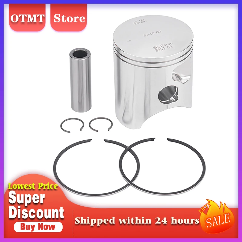 Motorcycle Part Piston Rings Kit Size 66.35mm For Gas Gas EC EX MC 250 For KTM 250 EXC SX SXS XC XC-W Freeride 250 R TE TC 250