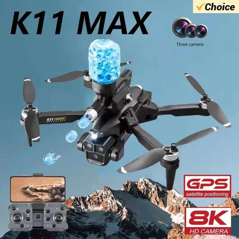 New K11 MAX Professional Drones 5G WIFI 8K HD Camera Obstacle Avoidance Wide Angle Foldable Helicopter FPV Helicopter Toys Gifts