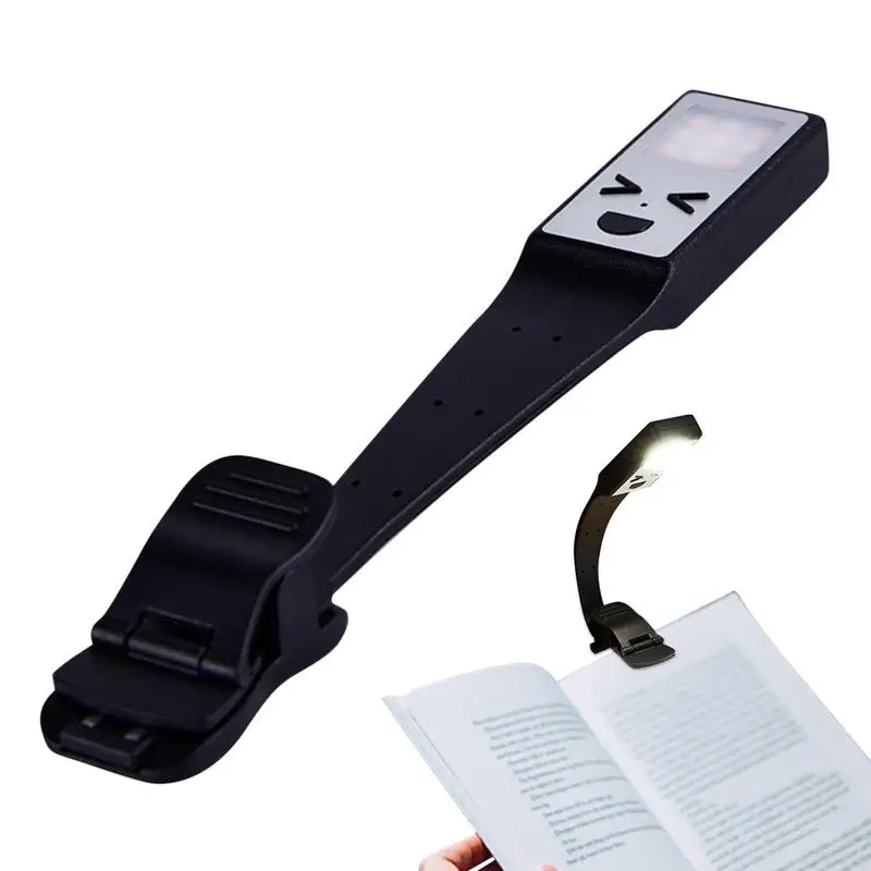 

LED Clip Reading Book Light 9 LED Eye Caring 3 Color Temperatures Eye Caring Book Light 360 Degree Rotation Reading Light For