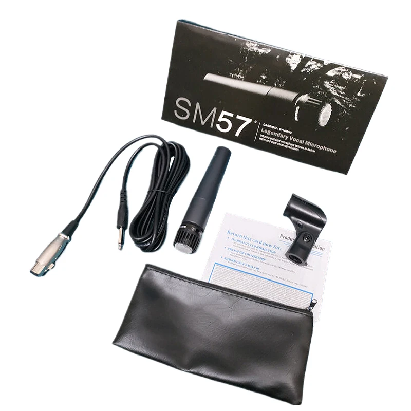 Metal SM57 Cardioid Dynamic Microphone For Stage Singing Professional Wired Microphone For Shure Karaoke BBOX Recording Vocal