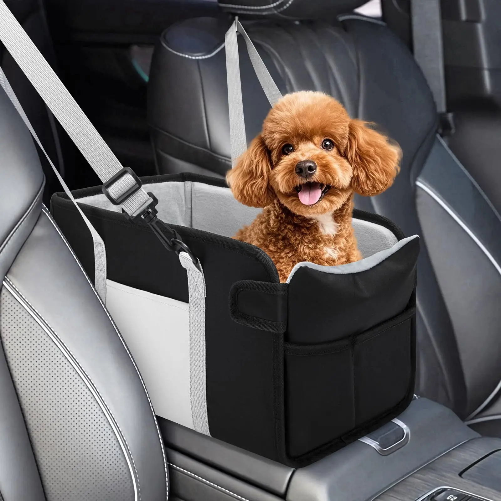 

Small Dog Car Center Console Seat, Portable Travel Pet Seat Bag, Anti-Scratch Wear-Resistant Car Dog Bag, Cat Universal Pet Seat