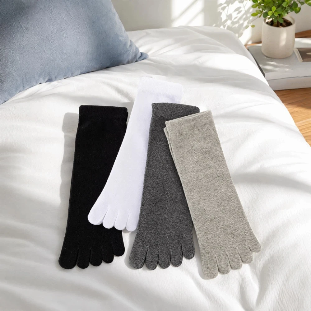 

Split Toe Socks Hosiery Men's Five Finger Socks Anti-slip Breathable Five Toe Socks Cotton Odor Resistant Sports Socks Soccer