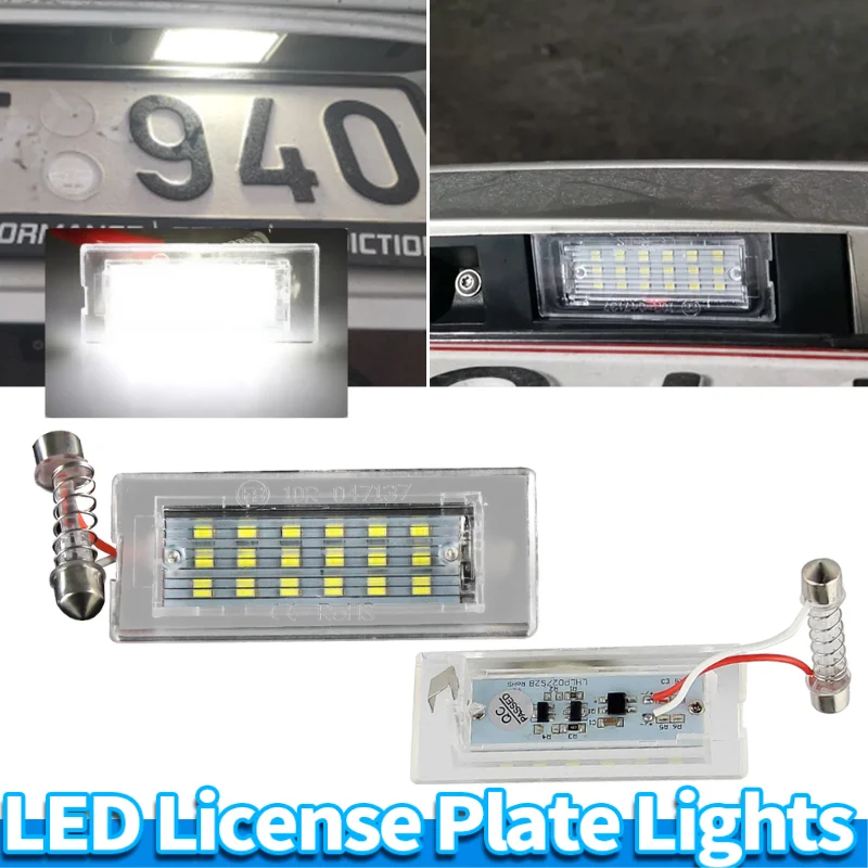 

2 шт., сменная подсветка номерного знака Canbus для X5 E53 1999-2006 X3 E83 2004-2009, задняя светодиодная подсветка номерного знака
