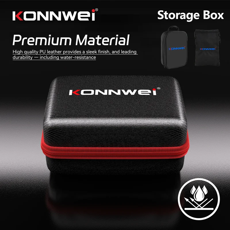 KONNWEI Car Storage Box Handheld OBD Scanner Lightweight Stylish Car Battery Tester Storage Box Storage Foldable Organiser Box
