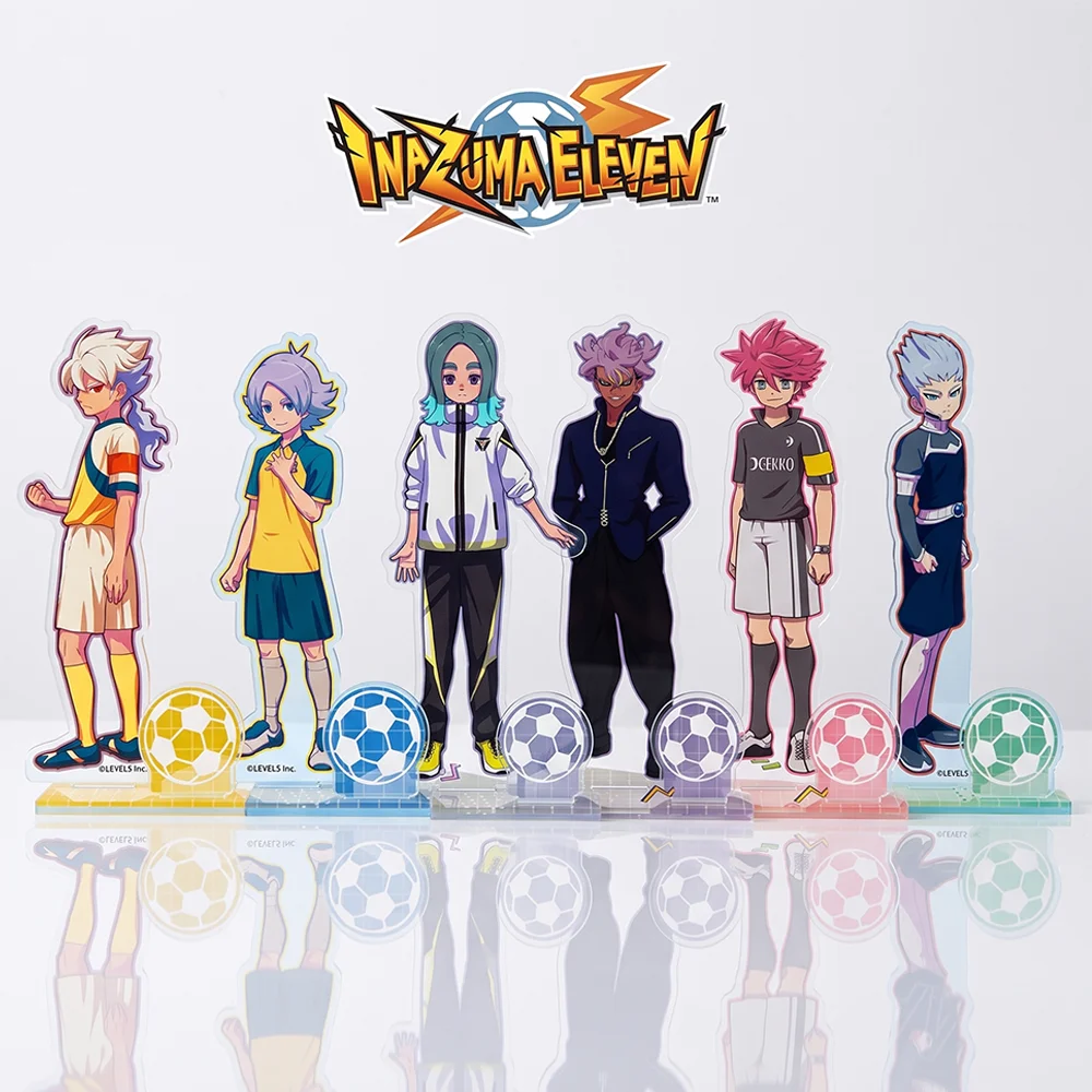 Anime Inazuma Eleven Latest Collection Fubuki Shirou Matsukaze Tenma 15CM Acrylic Stand Keychain Character Model Desk Decor Gift