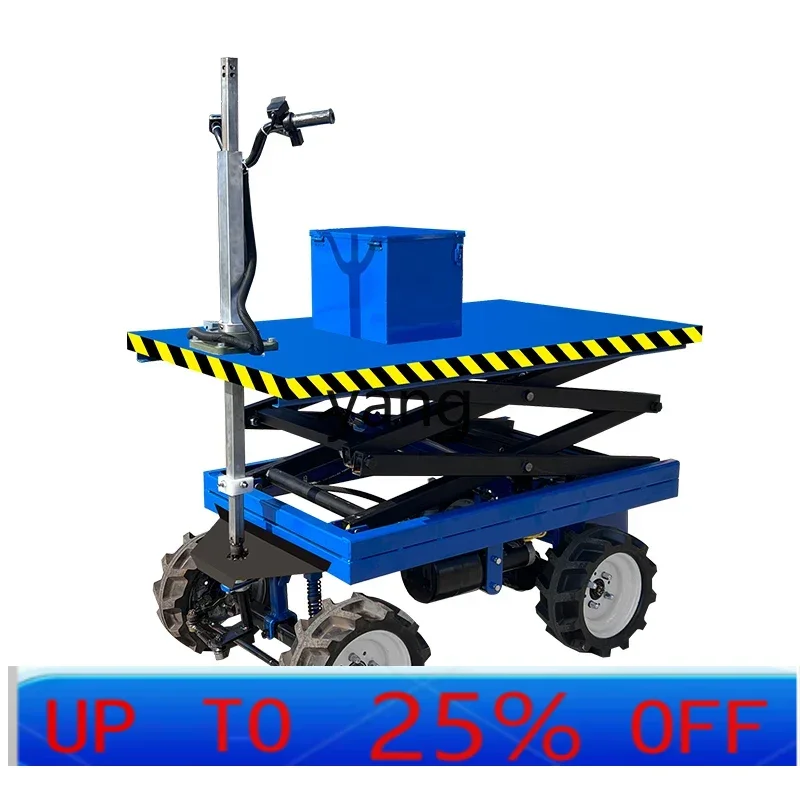 

LTT orchard lift electric picking and pruning operation platform four-wheeled mountain agricultural vehicle transportation