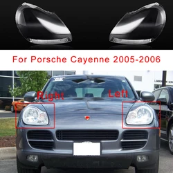 For Porsche Cayenne 2005-2006 Car Front Headlight Cover Lamp Transparent Glass Shade Lens Lampcover Car Head light Lamp