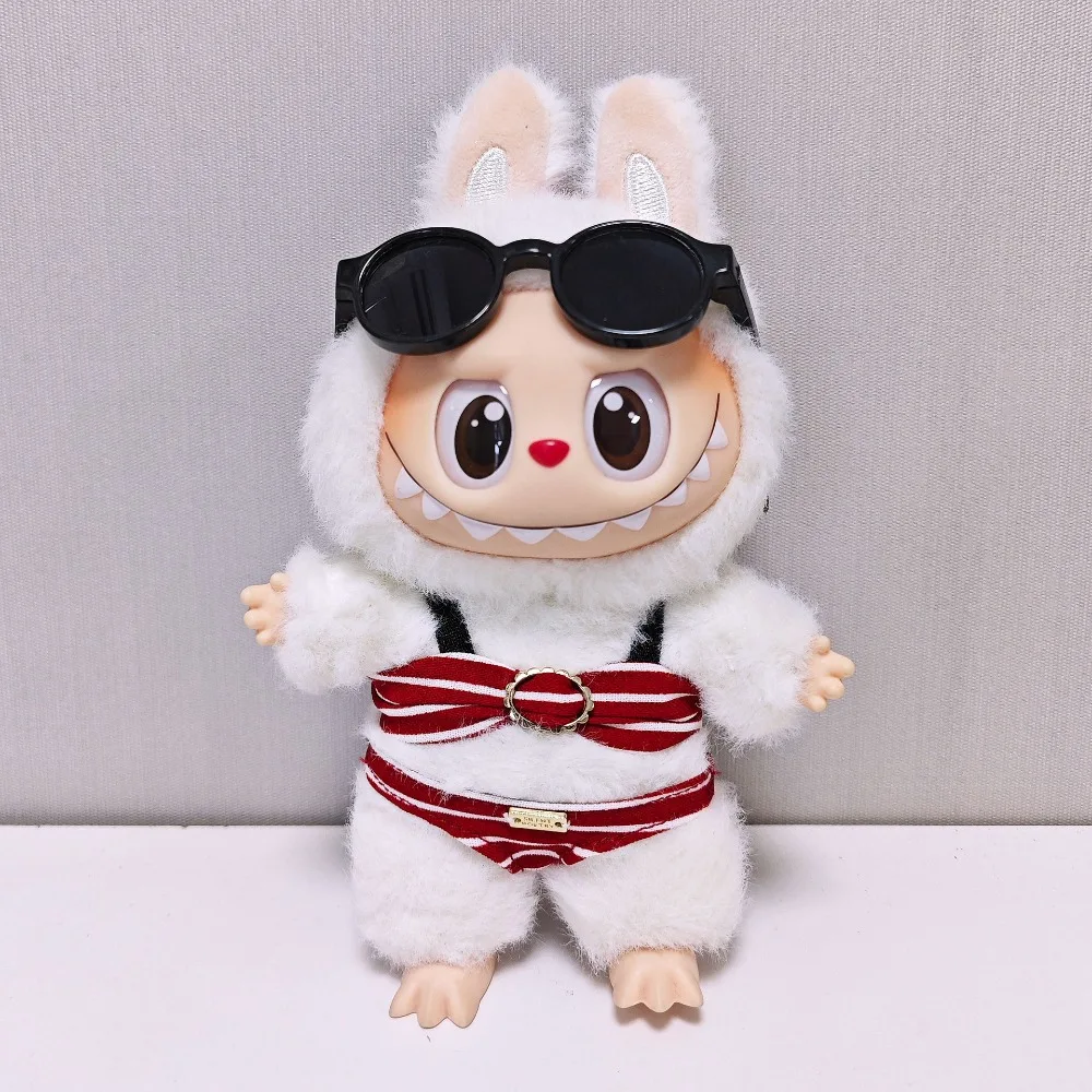 ل 15/17 سنتيمتر Labubu الملابس الزي مثير مجموعة البكيني دمية ملابس السباحة الصيف ملابس السباحة الجلوس حفلة تغيير فستان لعبة لتقوم بها بنفسك دمى هدايا