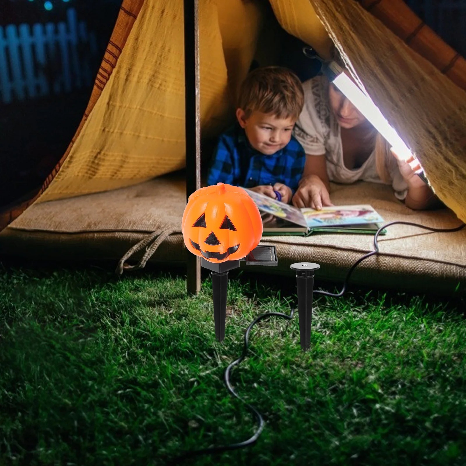 Estacas de plástico para suelo, repuesto de luz LED, accesorios de iluminación para camino, estacas de luz LED para paisaje de jardín al aire libre, 6 uds.