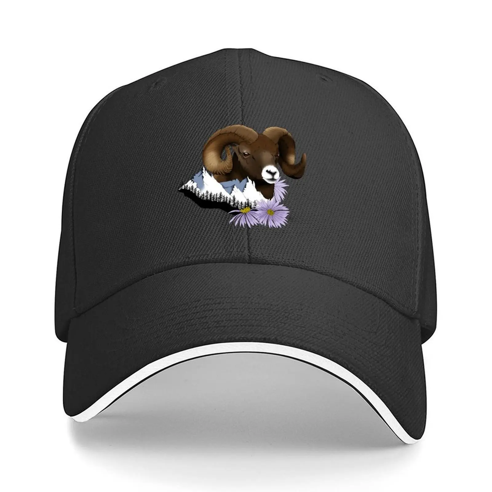 

Bighorn Sheep Baseball Cap custom caps party Hat Designer Hat Visor Mens Hats Women's
