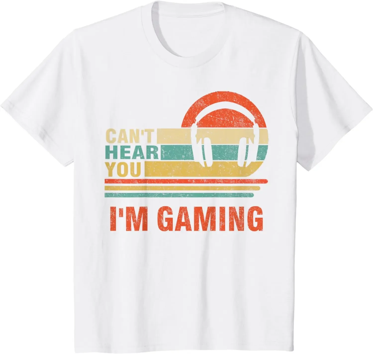 

2024 summer tops Funny Gamer Headset I Can't Hear You I'm Gaming Gift T-Shirt